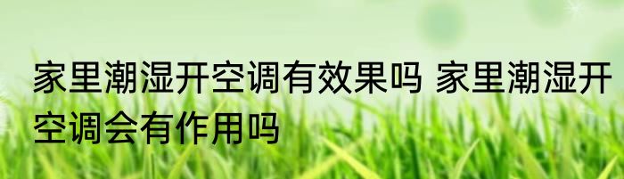 家里潮湿开空调有效果吗 家里潮湿开空调会有作用吗