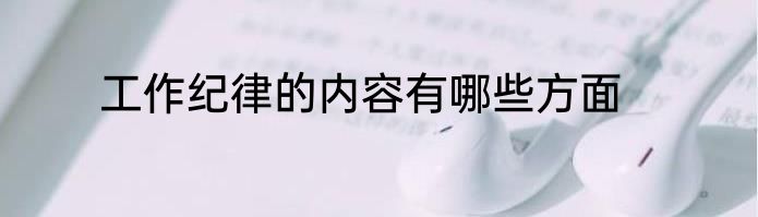 工作纪律的内容有哪些方面