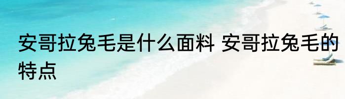 安哥拉兔毛是什么面料 安哥拉兔毛的特点