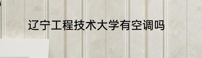辽宁工程技术大学有空调吗