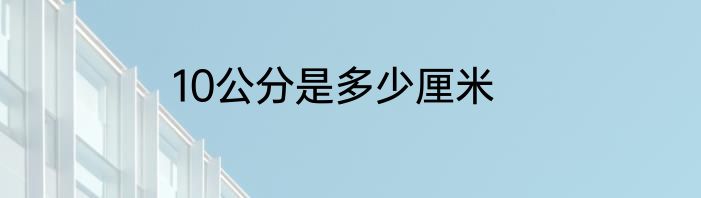 10公分是多少厘米