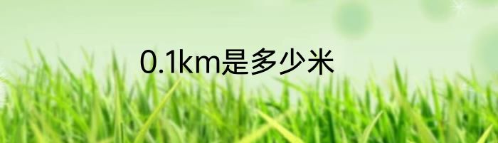 0.1km是多少米