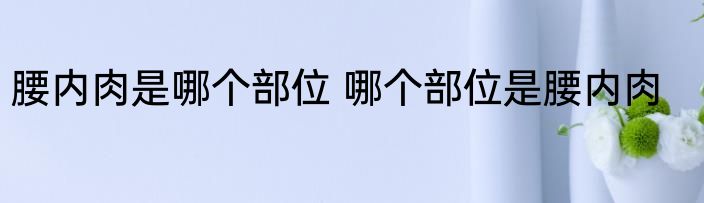 腰内肉是哪个部位 哪个部位是腰内肉