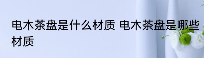 电木茶盘是什么材质 电木茶盘是哪些材质