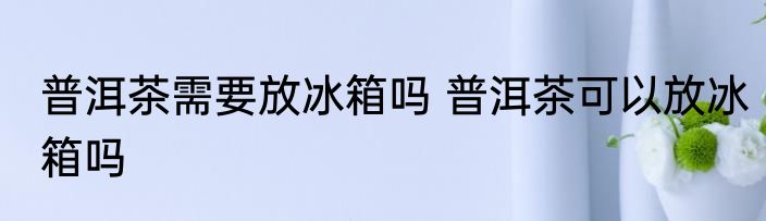 普洱茶需要放冰箱吗 普洱茶可以放冰箱吗