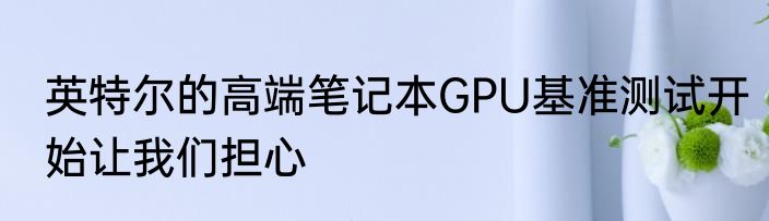 英特尔的高端笔记本GPU基准测试开始让我们担心