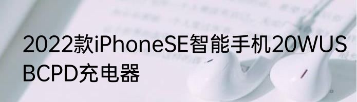 2022款iPhoneSE智能手机20WUSBCPD充电器