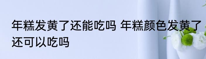 年糕发黄了还能吃吗 年糕颜色发黄了还可以吃吗