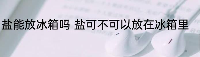 盐能放冰箱吗 盐可不可以放在冰箱里