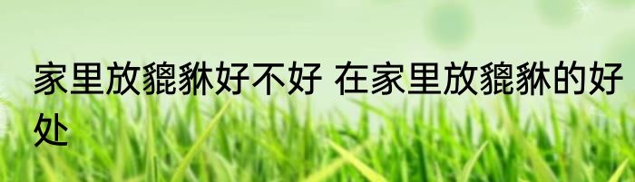 家里放貔貅好不好 在家里放貔貅的好处