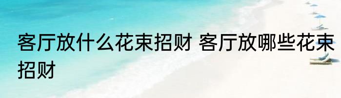 客厅放什么花束招财 客厅放哪些花束招财
