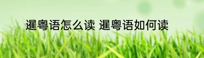 暹粤语怎么读 暹粤语如何读