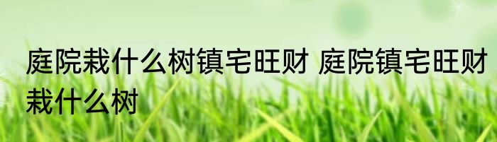 庭院栽什么树镇宅旺财 庭院镇宅旺财栽什么树