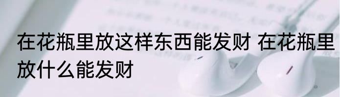 在花瓶里放这样东西能发财 在花瓶里放什么能发财