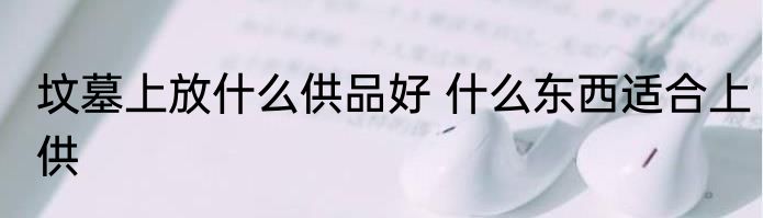 坟墓上放什么供品好 什么东西适合上供