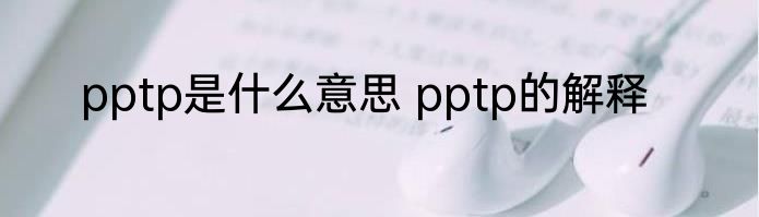 pptp是什么意思 pptp的解释
