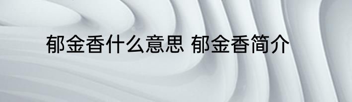 郁金香什么意思 郁金香简介