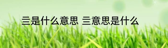 亖是什么意思 亖意思是什么