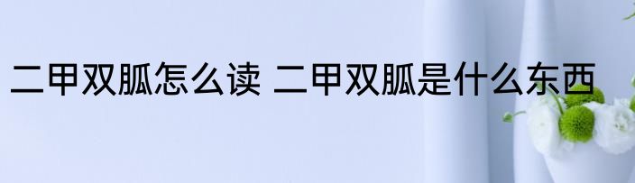 二甲双胍怎么读 二甲双胍是什么东西