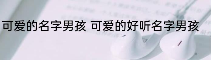 可爱的名字男孩 可爱的好听名字男孩