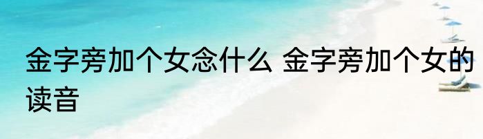 金字旁加个女念什么 金字旁加个女的读音