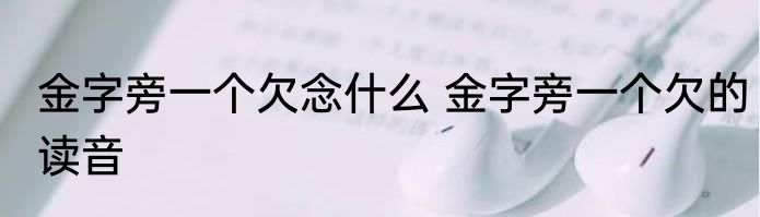 金字旁一个欠念什么 金字旁一个欠的读音