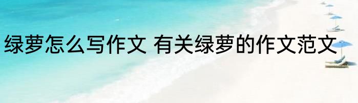 绿萝怎么写作文 有关绿萝的作文范文