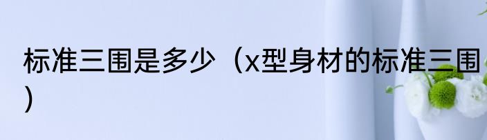 标准三围是多少（x型身材的标准三围）