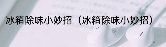 冰箱除味小妙招（冰箱除味小妙招）