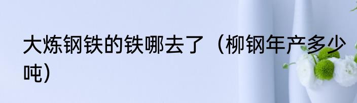 大炼钢铁的铁哪去了（柳钢年产多少吨）