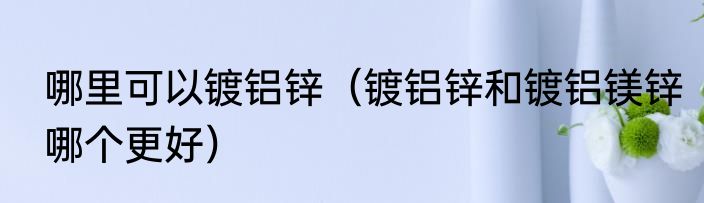 哪里可以镀铝锌（镀铝锌和镀铝镁锌哪个更好）