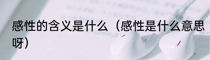 感性的含义是什么（感性是什么意思呀）