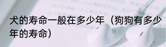 犬的寿命一般在多少年（狗狗有多少年的寿命）