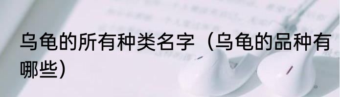乌龟的所有种类名字（乌龟的品种有哪些）