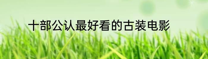 十部公认最好看的古装电影