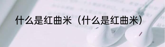 什么是红曲米（什么是红曲米）