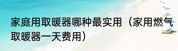 家庭用取暖器哪种最实用（家用燃气取暖器一天费用）