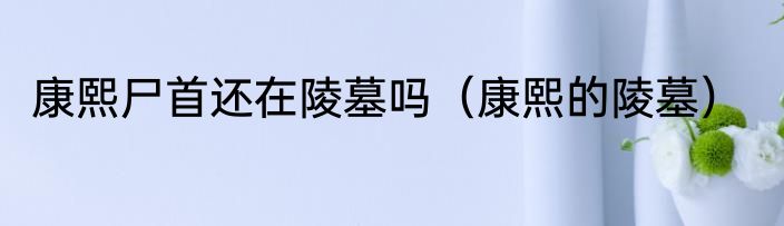 康熙尸首还在陵墓吗（康熙的陵墓）