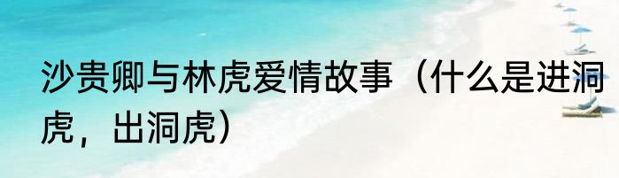 沙贵卿与林虎爱情故事（什么是进洞虎，出洞虎）