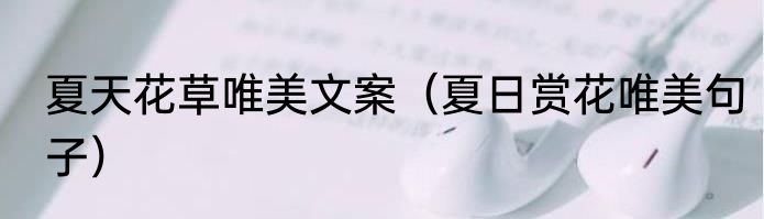 夏天花草唯美文案（夏日赏花唯美句子）