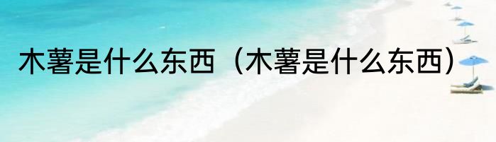 木薯是什么东西（木薯是什么东西）