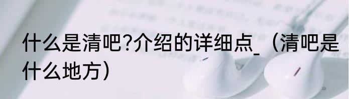 什么是清吧?介绍的详细点_（清吧是什么地方）