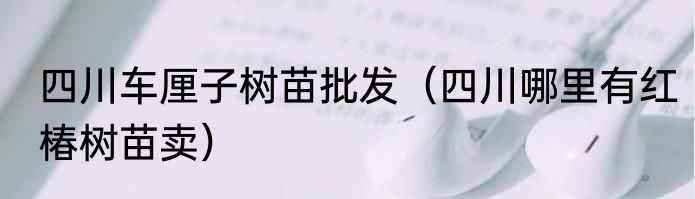 四川车厘子树苗批发（四川哪里有红椿树苗卖）