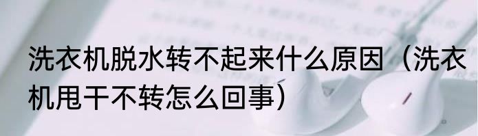 洗衣机脱水转不起来什么原因（洗衣机甩干不转怎么回事）