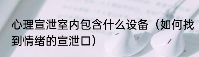 心理宣泄室内包含什么设备（如何找到情绪的宣泄口）