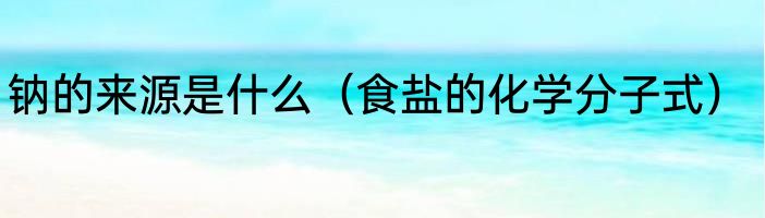 钠的来源是什么（食盐的化学分子式）