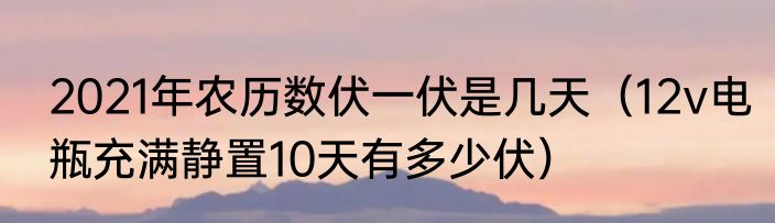 2021年农历数伏一伏是几天（12v电瓶充满静置10天有多少伏）