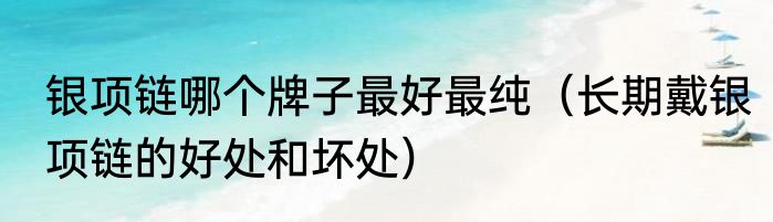 银项链哪个牌子最好最纯（长期戴银项链的好处和坏处）