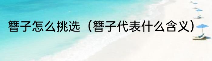 簪子怎么挑选（簪子代表什么含义）