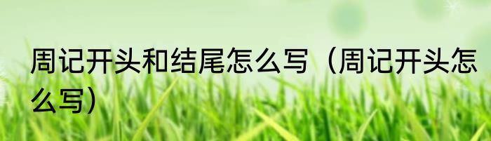 周记开头和结尾怎么写（周记开头怎么写）